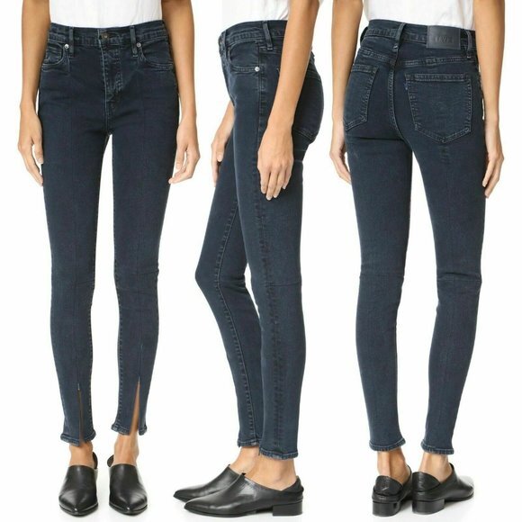 Levi's‎ Made Crafted Silver High Rise Skinny Jeans - Picture 1 of 12